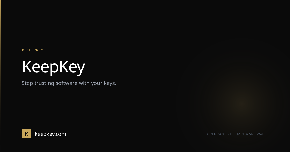 KeepKey 官方介绍图