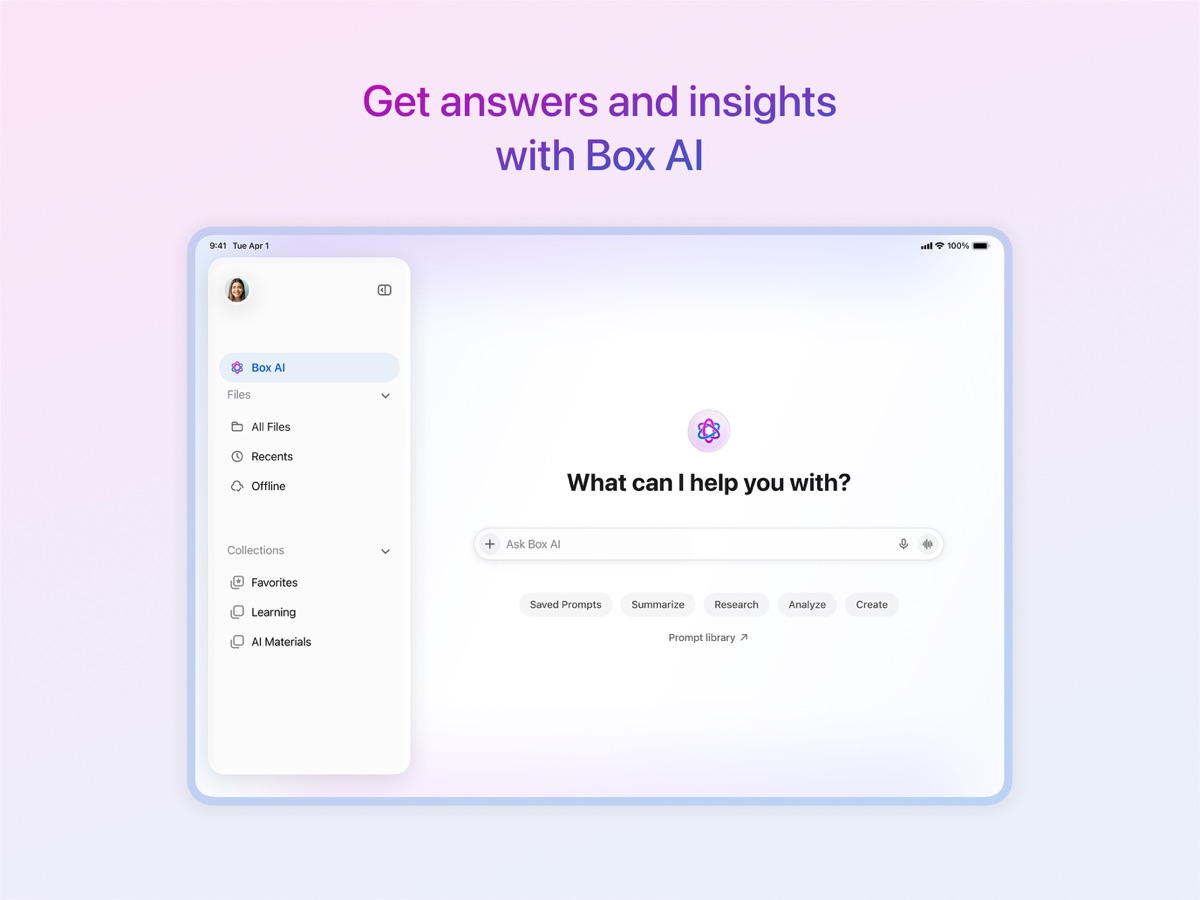 Box · 官方 App Store 截图(iPad 版)