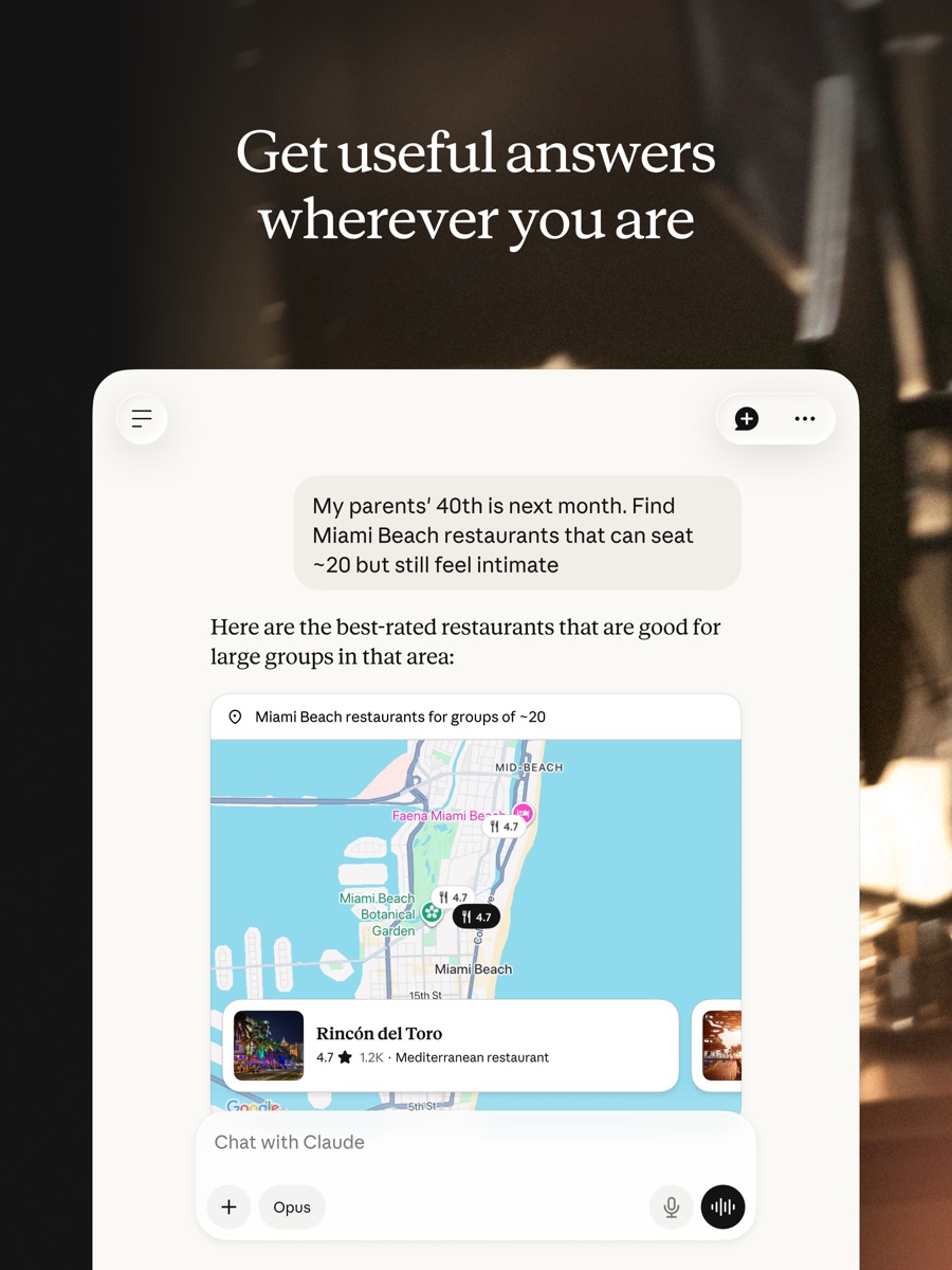 Claude · 官方 App Store 截图(iPad 版)