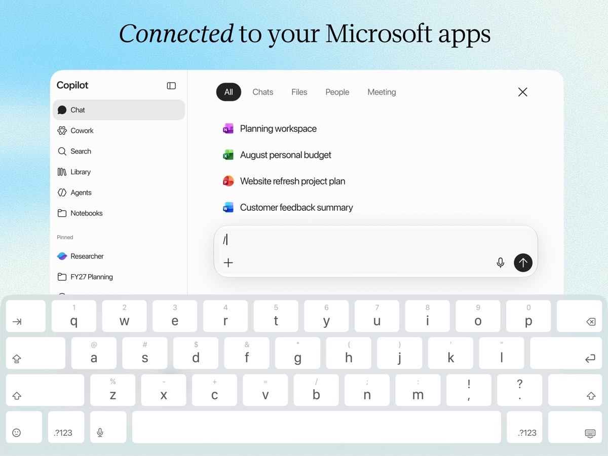 Microsoft 365 · 官方 App Store 截图(iPad 版)
