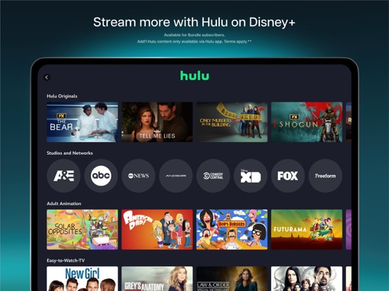 Disney+ · 官方 App Store 截图(iPad 版)