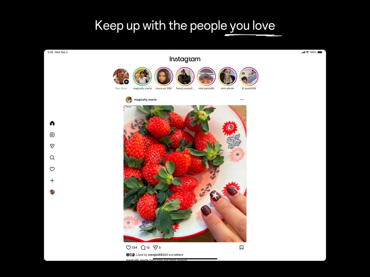 Instagram · 官方 App Store 截图(iPad 版)