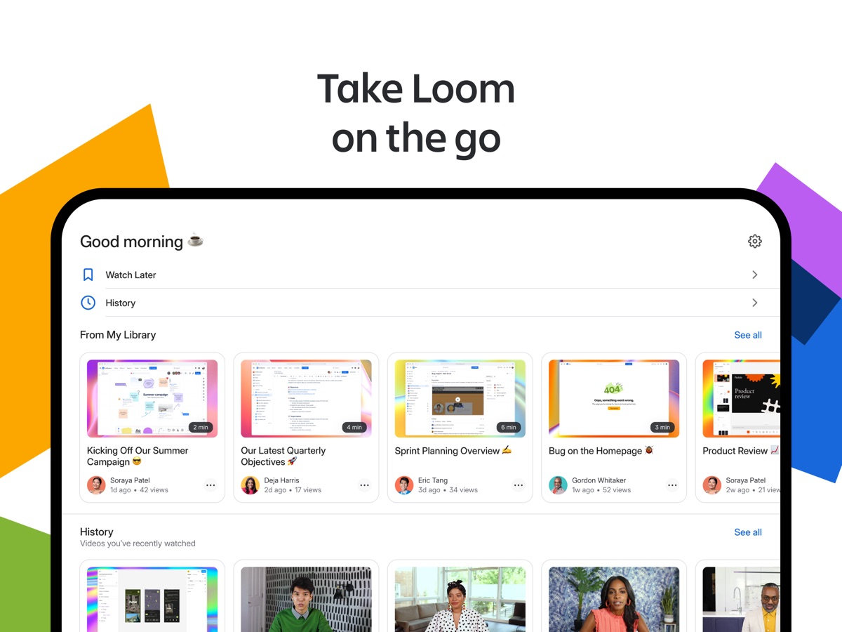 Loom · 官方 App Store 截图(iPad 版)