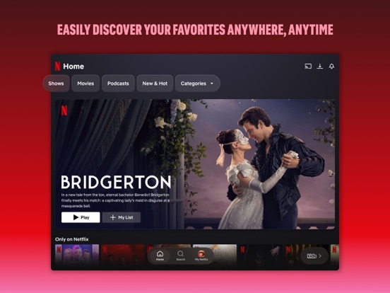 Netflix · 官方 App Store 截图(iPad 版)