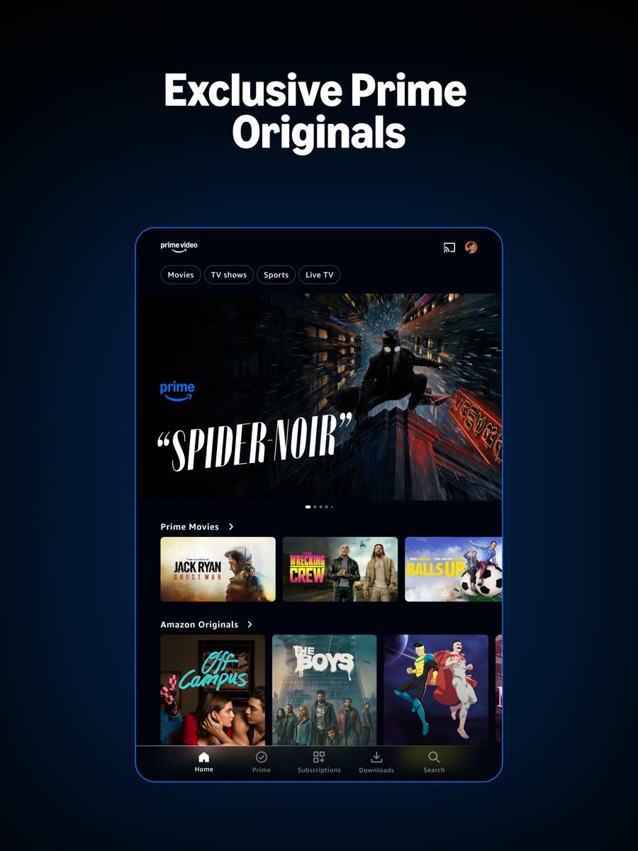 Prime Video · 官方 App Store 截图(iPad 版)