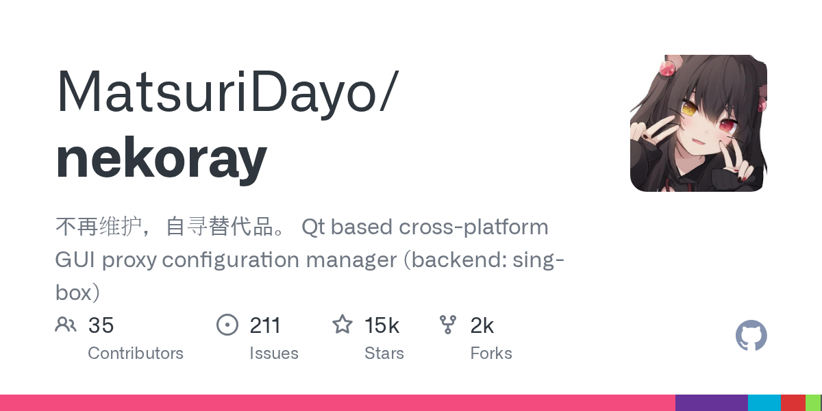 Nekoray · 官方项目仓库介绍卡片