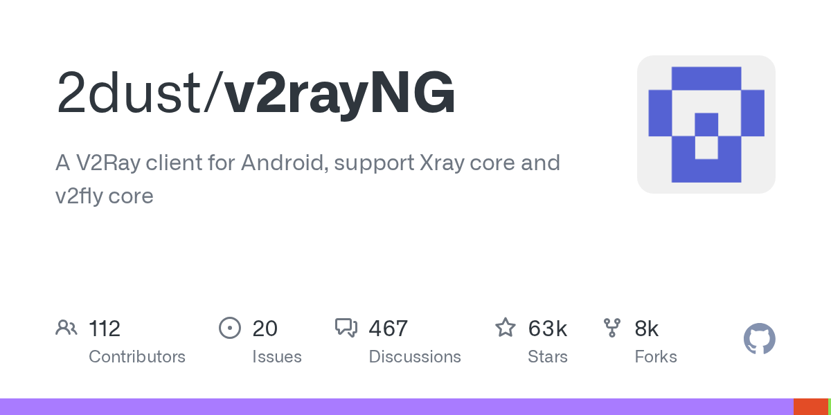 v2rayNG · 官方项目仓库介绍卡片